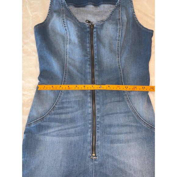 Guess Los Angeles Women’s Cropped Denim Jumpsuit –‎ Size 8 - Picture 9 of 16